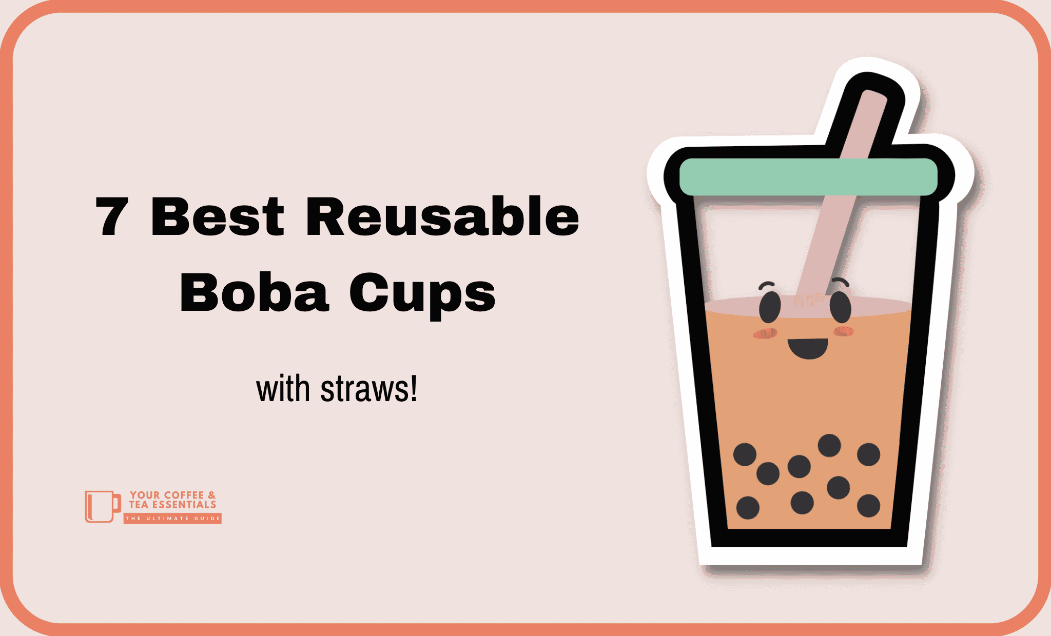 Jaimenalin Tea Cup Portable Plastic Cup with Straw Reusable Plastic Cup for Bubble Tea Cup 360Ml 