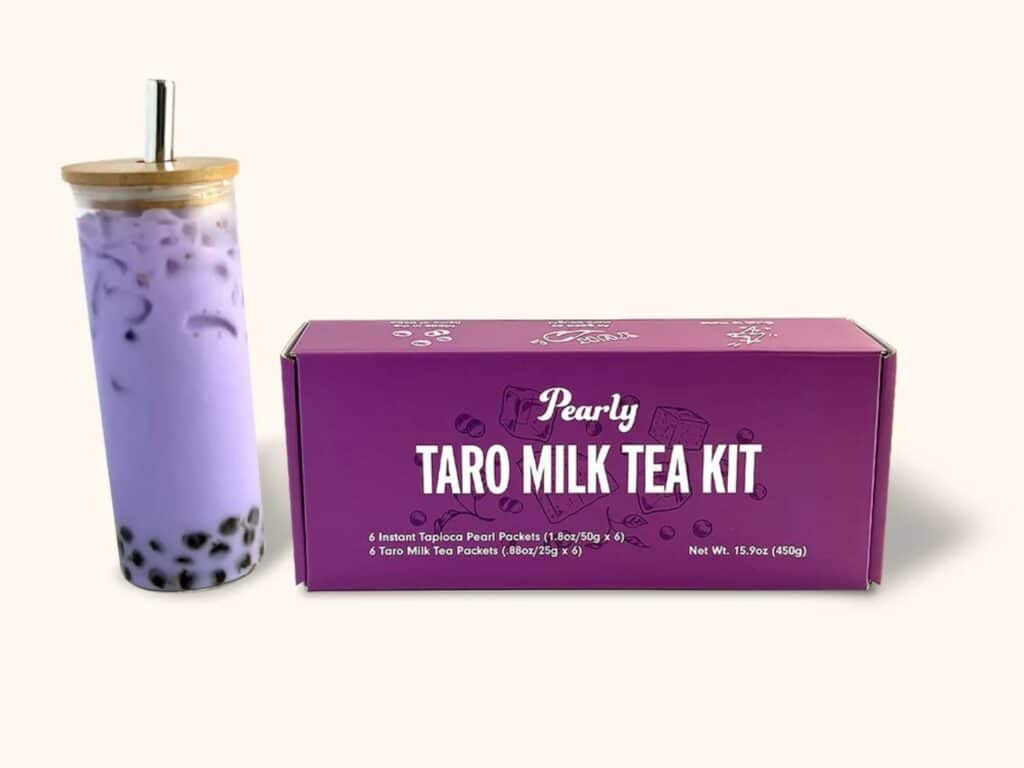 taro milk tea by Pearly