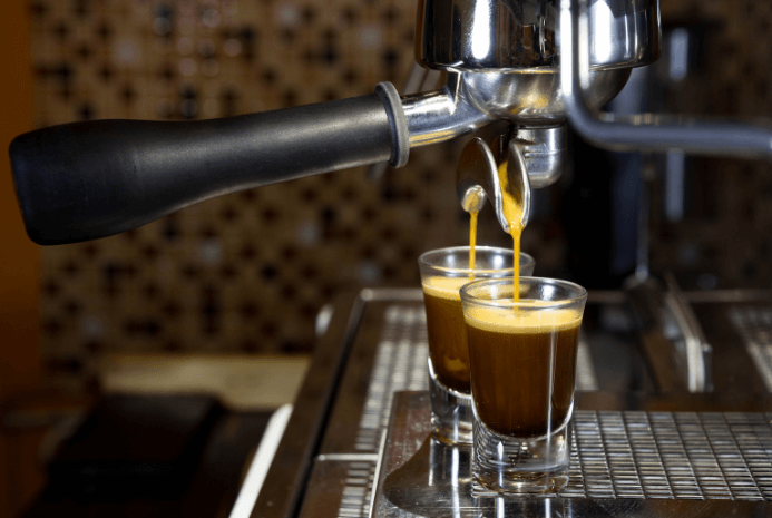 Double shots of espresso