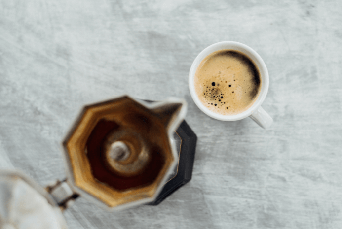 Use a Moka pot to make a traditional cappuccino