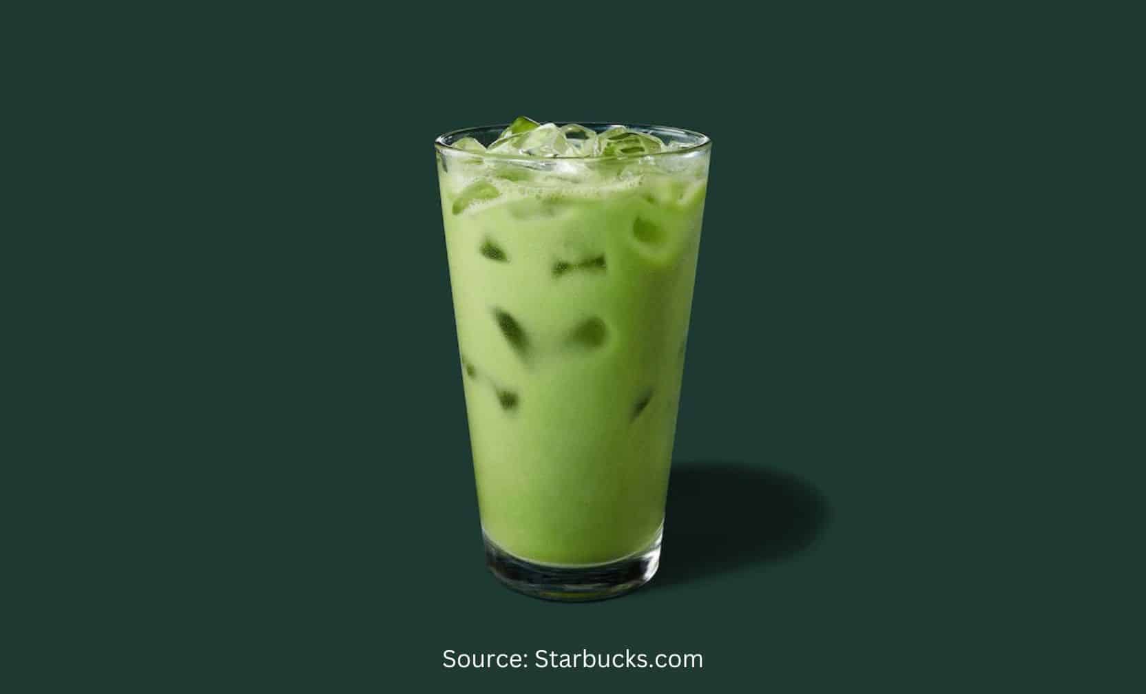 Iced Pineapple Matcha Drink with Oatmilk