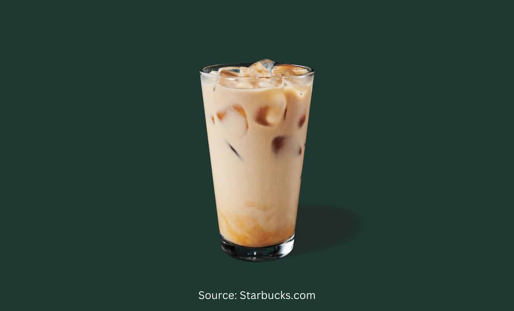 Iced Starbucks Blonde Vanilla Latte with Oatmilk