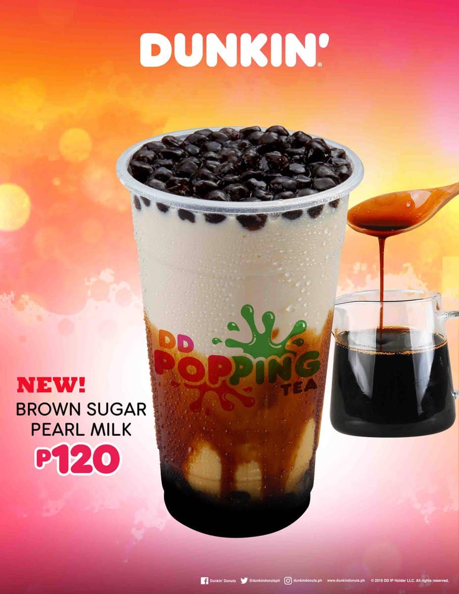 Dunkin brown sugar bubble tea (philippines)